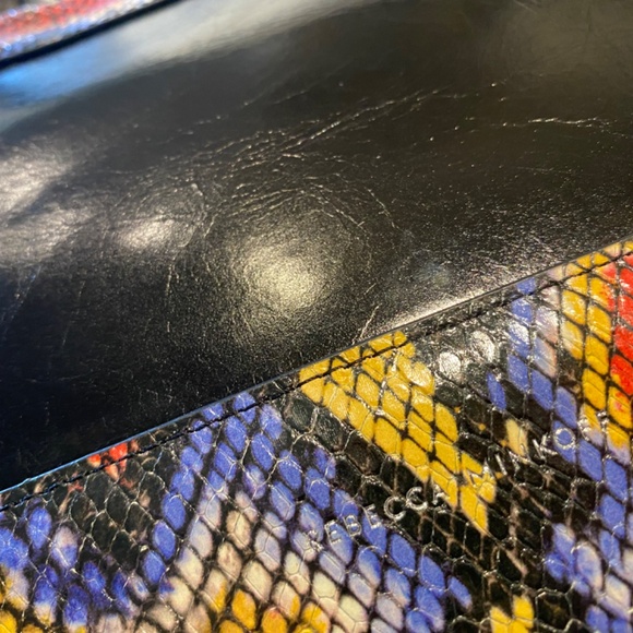 Rebecca Minkoff Leo Multi Colored Python Clutch - Picture 4 of 4